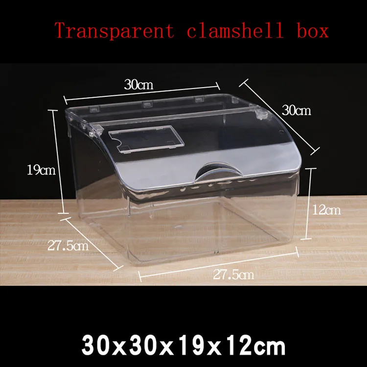 Transparent Plastic Boxes for Supermarket Bulk Food Display