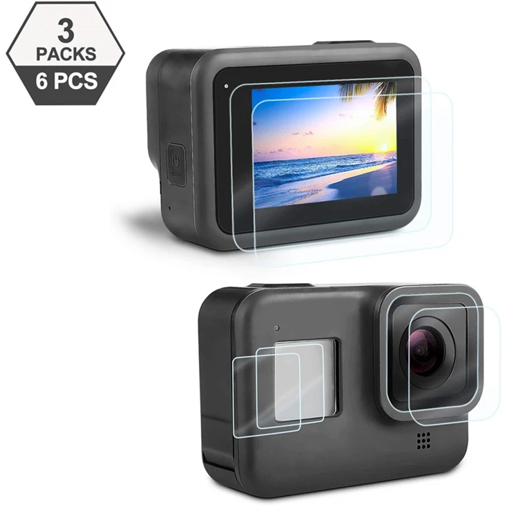 Tempered Glass Screen Protector For Gopro 8 Hero8 Black Action Camera