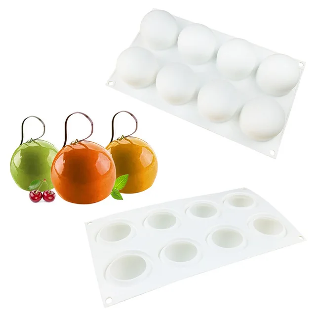 Lemon Shaped Silicone Cake Molds – 4 Cavity, Food Grade, Non-Stick, Easy Clean (White) - View #2