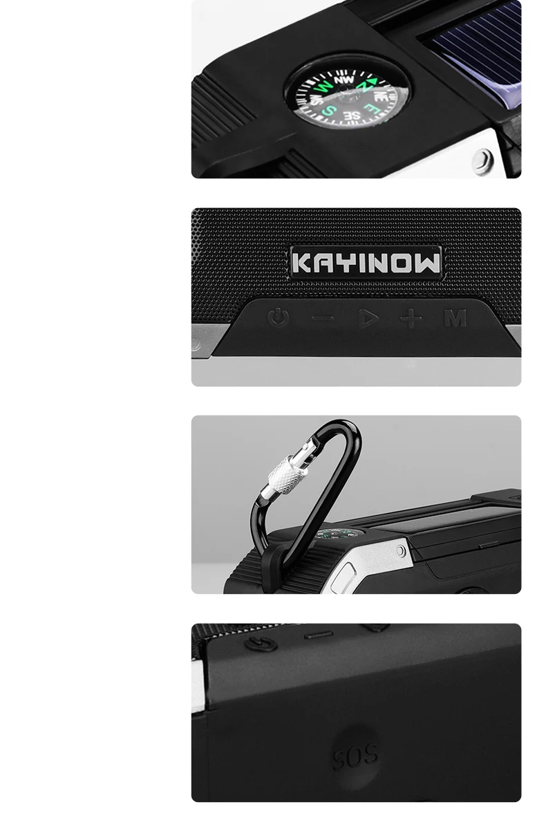 Solar Speaker Bluetooth Speaker 5000mA Capacity Radio Speaker - ANKUX.COM