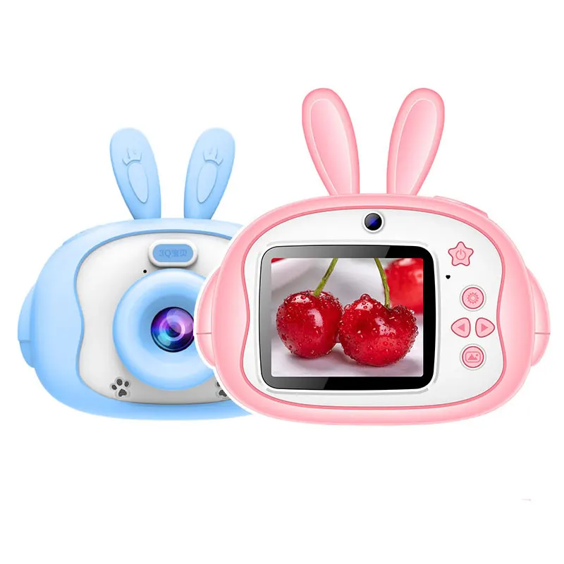 Factory Wholesale 12MP New Children Toys Cute Rabbit Child Photo HD 2.4-inch 720P Kids Digital Video Action Camera Amazon