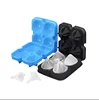 BPA free Custom ice ball maker Diamond Shaped Silicone Ice Tray maker mold with Lid for chocolate and Whiskey