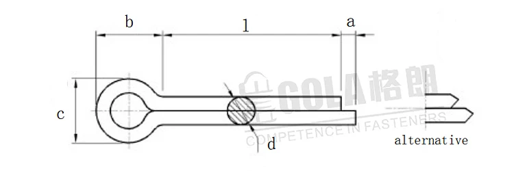 Gb91 Stainless Steel 304316 Split Cotter Pins Buy Split Cotter Pins