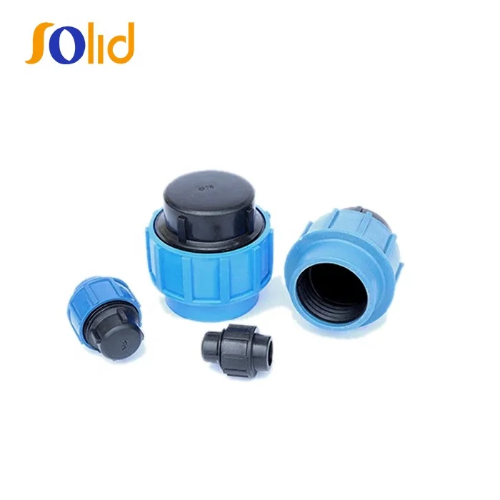irrigation and agriculture Quick Connect Blue PP Compression End Cap Fittings