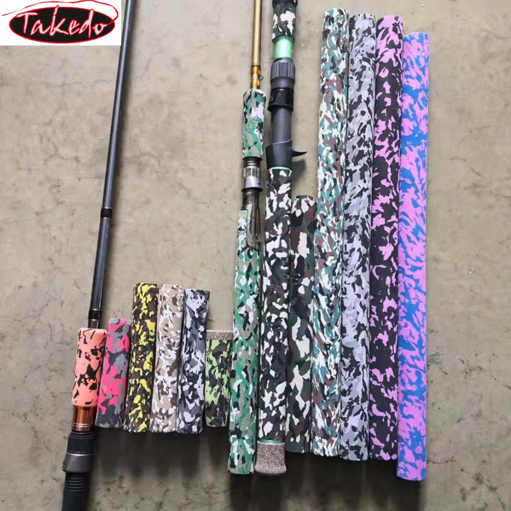 Takedo Fishing Rod Buildings Camouflage Hand Grip Components Eva Foam Handle Buy Hard Eva Foam
