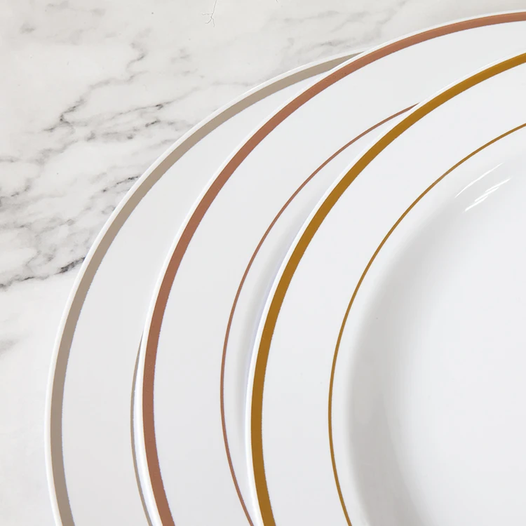 Fancy Disposable Plates With Cutlery 125 Piece Silver Plastic Plates