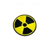 Support picture customization free sample yellow chemical symbol circular pattern embroidery patch