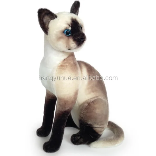 realistic plush cat