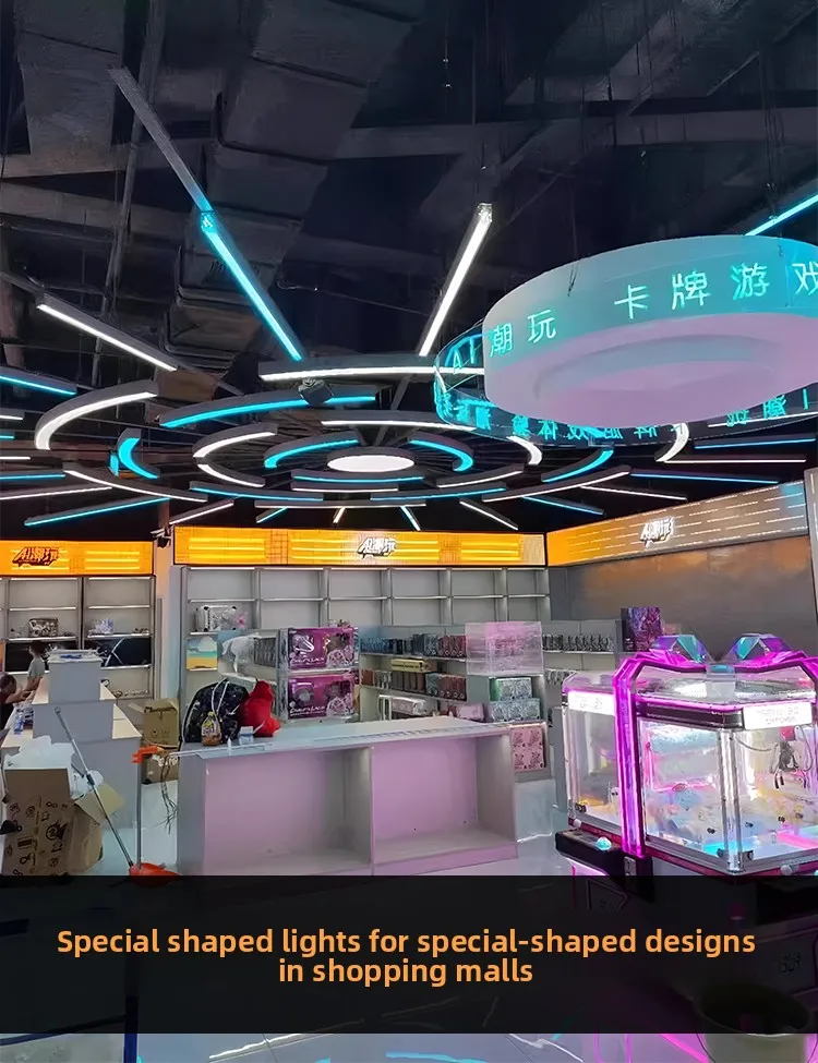 product custom led lighting fixtures for living room for arcade city ktv shopping mall industrial style internet cafe dance studio-0