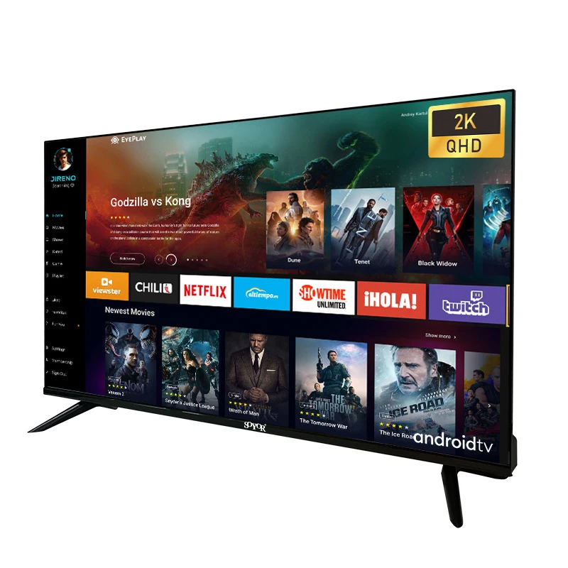 Side-by-side photo showing 24p film judder on 60Hz TV vs smooth playback on 120Hz TV