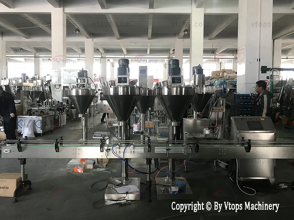 Manual Pharmaceutical Powder Filler / Auger Dosing Filling Packing Machine