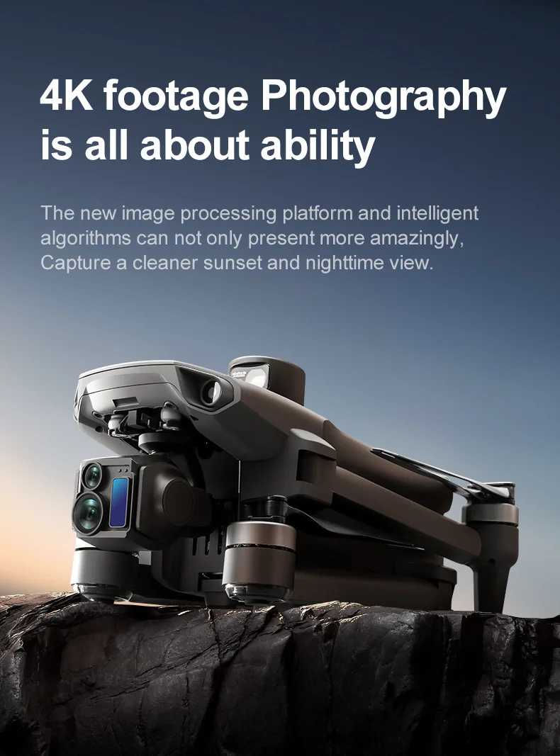 A25 PRO Drone New 8K HD Aerial 3-Axis Gimbal Long Battery Life RC GPS 6km Range Drone 5.5inch Chscreen Brushless Dron VS P7MAX