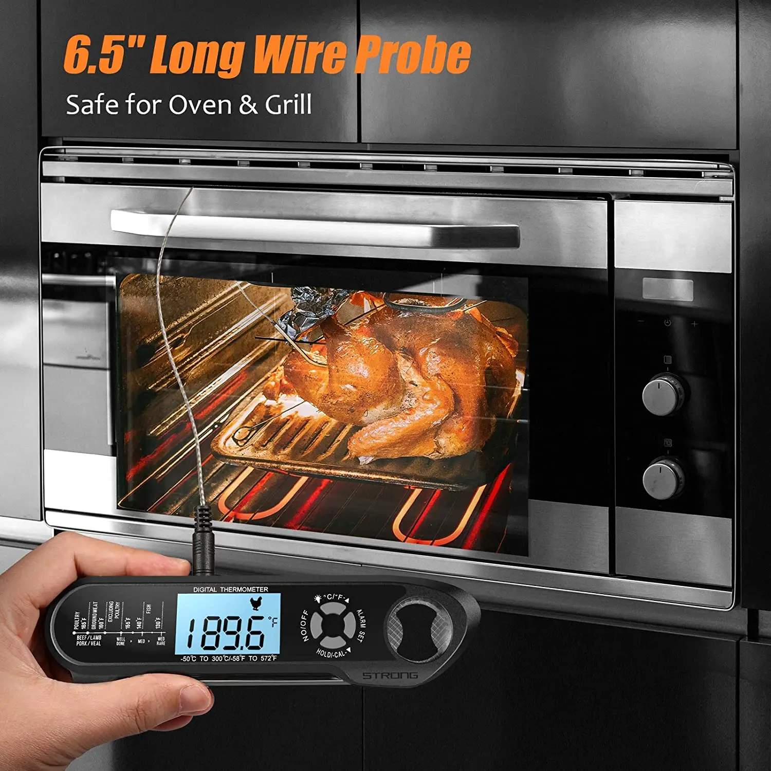 Buy Wholesale China 2 In 1 Dual Probe Digital Instant Read Food Meat  Thermometer With Backlight, Alarm, Magnet & Corkscrew Function,food  Thermometer & Dual Probe Foldable Digital Food Thermometer at USD 7
