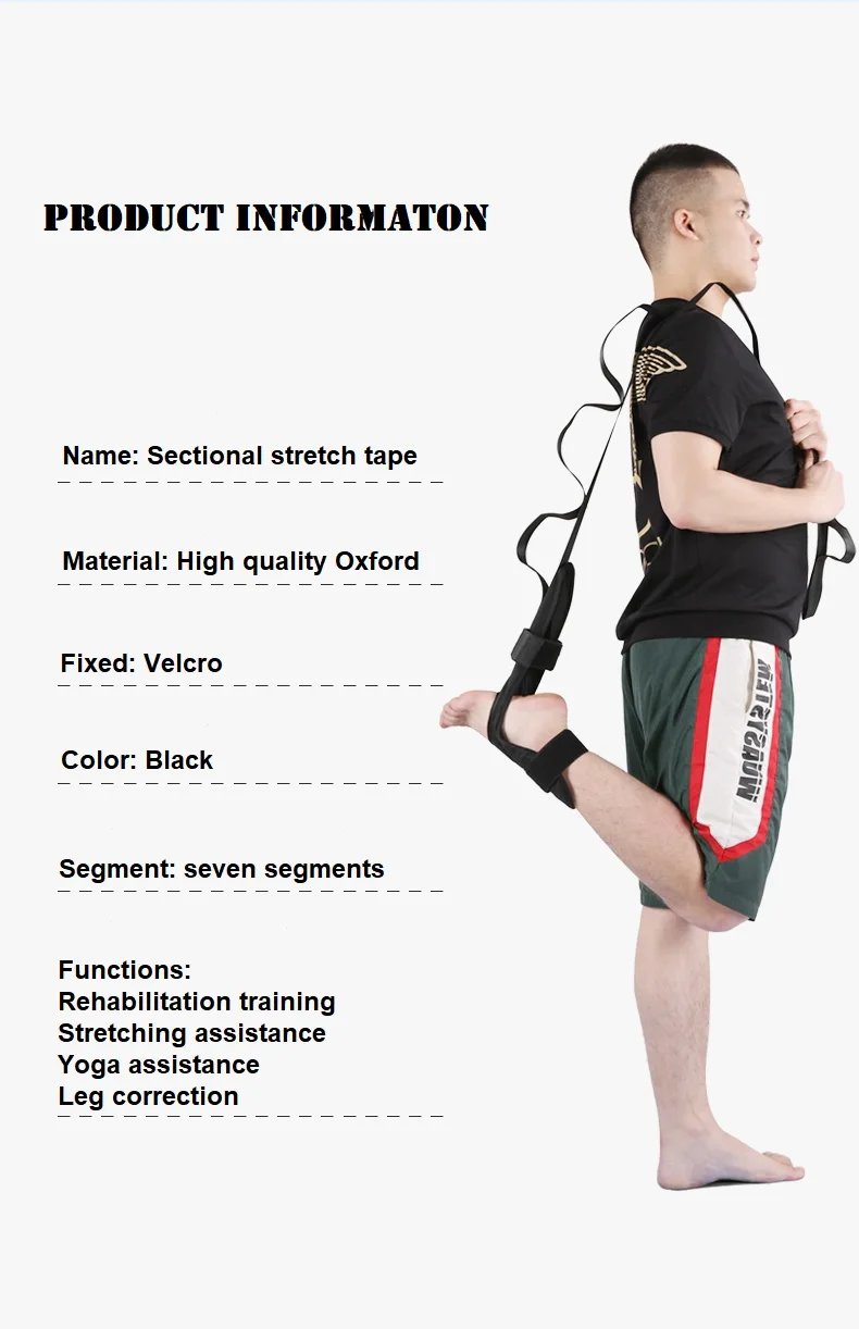 Details about   Yoga Ligament Stretching Belt Foot Stretcher Calf Hamstring Ankle Band 