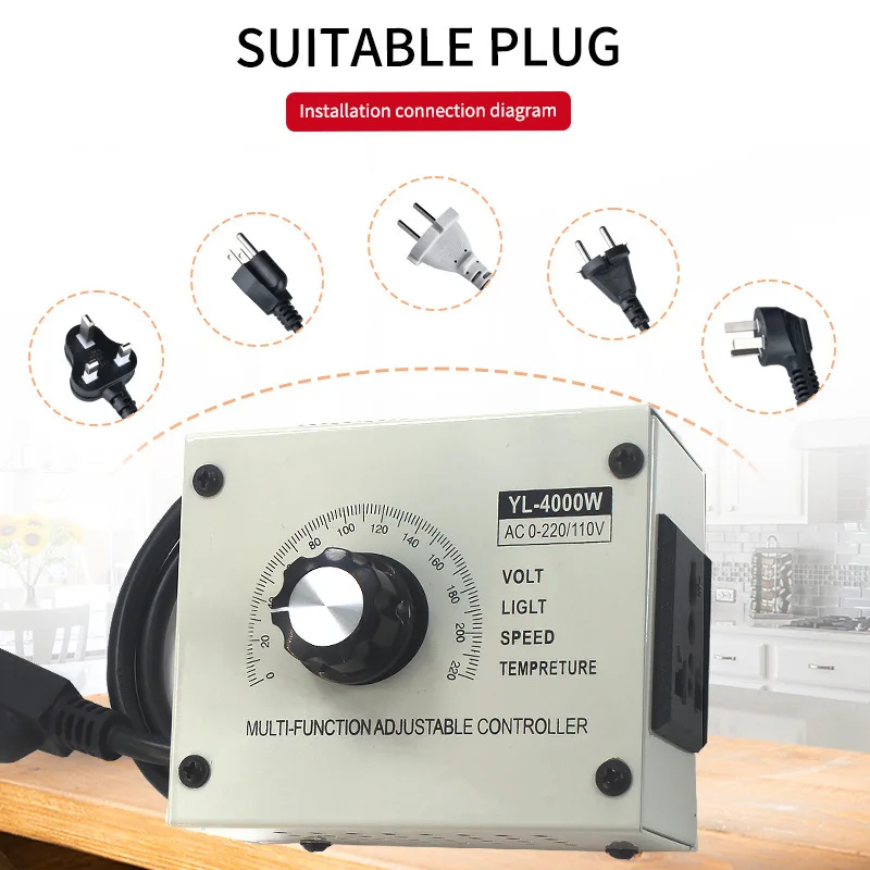 Speed Control Thyristor Motor, 220V, Metal - detail 4