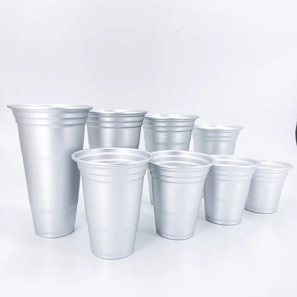 Custom Color Promotional Party Aluminum Drinking Cup Beer Metal Tumbler