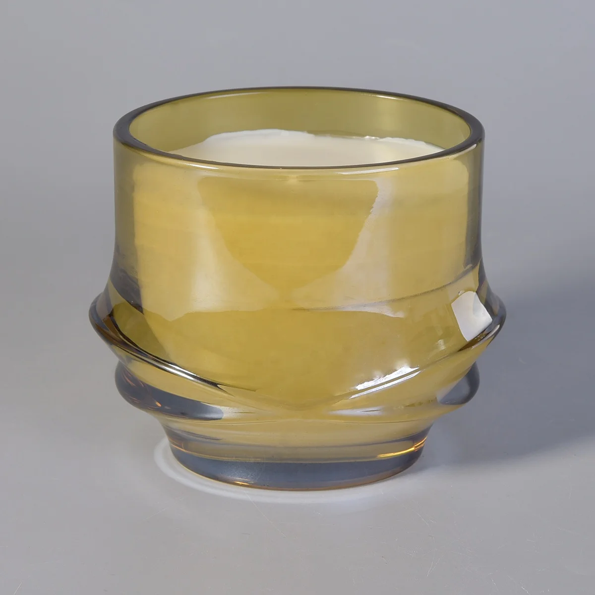 gold candle jar