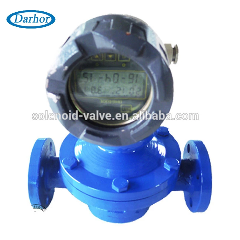 Dh900 Oval Gear Flowmeter Palm Oil Diesel Oil Flow Meter Mechanical
