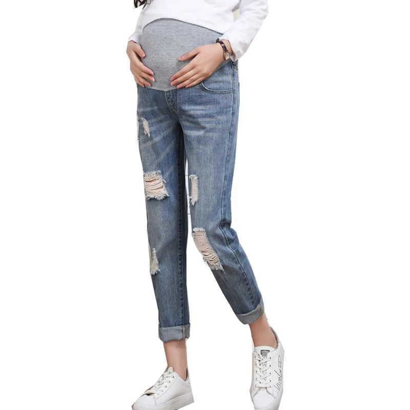 Diznew Custom Ladies Fashion Skinny Western Maternity Jeans Ripped ...