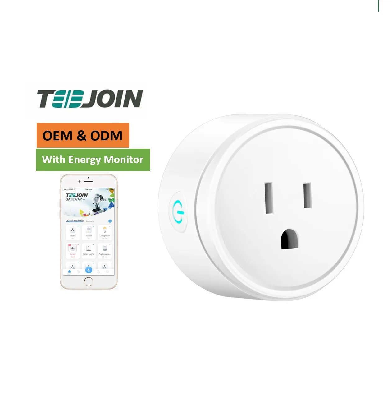 Teejoin CE Open Source Wifi Program with Timer Google Us Electric New Amerique Power Plug  Home kit Smart Socket