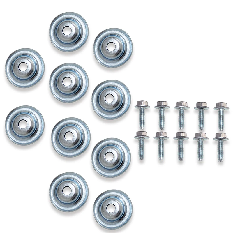 10pcs Skid Plate Washers And Bolts For Polaris Rzr 1000 900 800 570 Xp