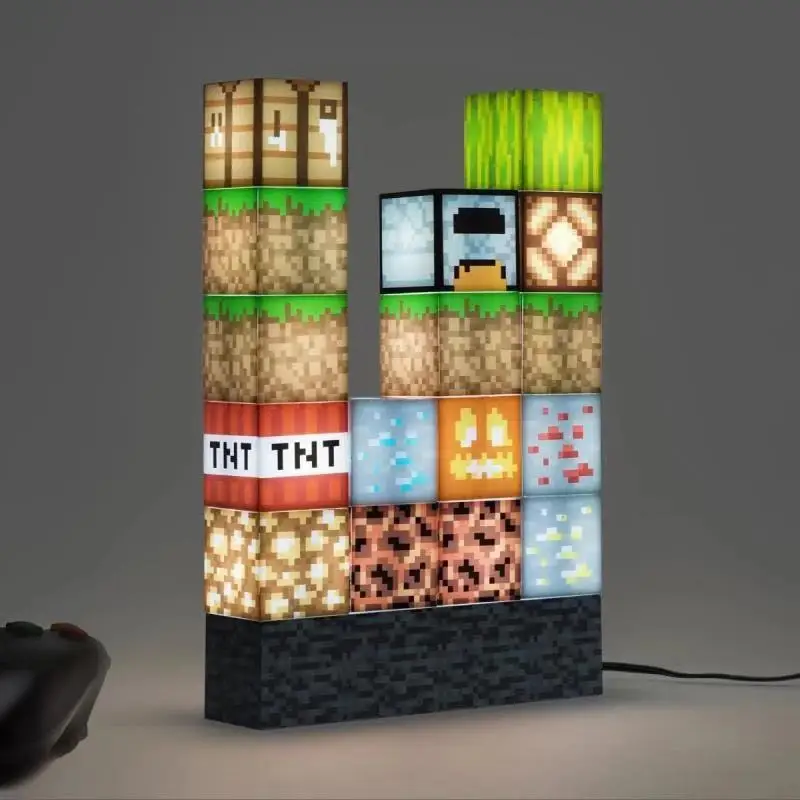 Minecraft积木建筑灯光饰品装饰diy创意拼接灯我的世界灯光 Buy 我的世界 砌块建筑的光 我的世界灯 Diy拼接灯product On Alibaba Com
