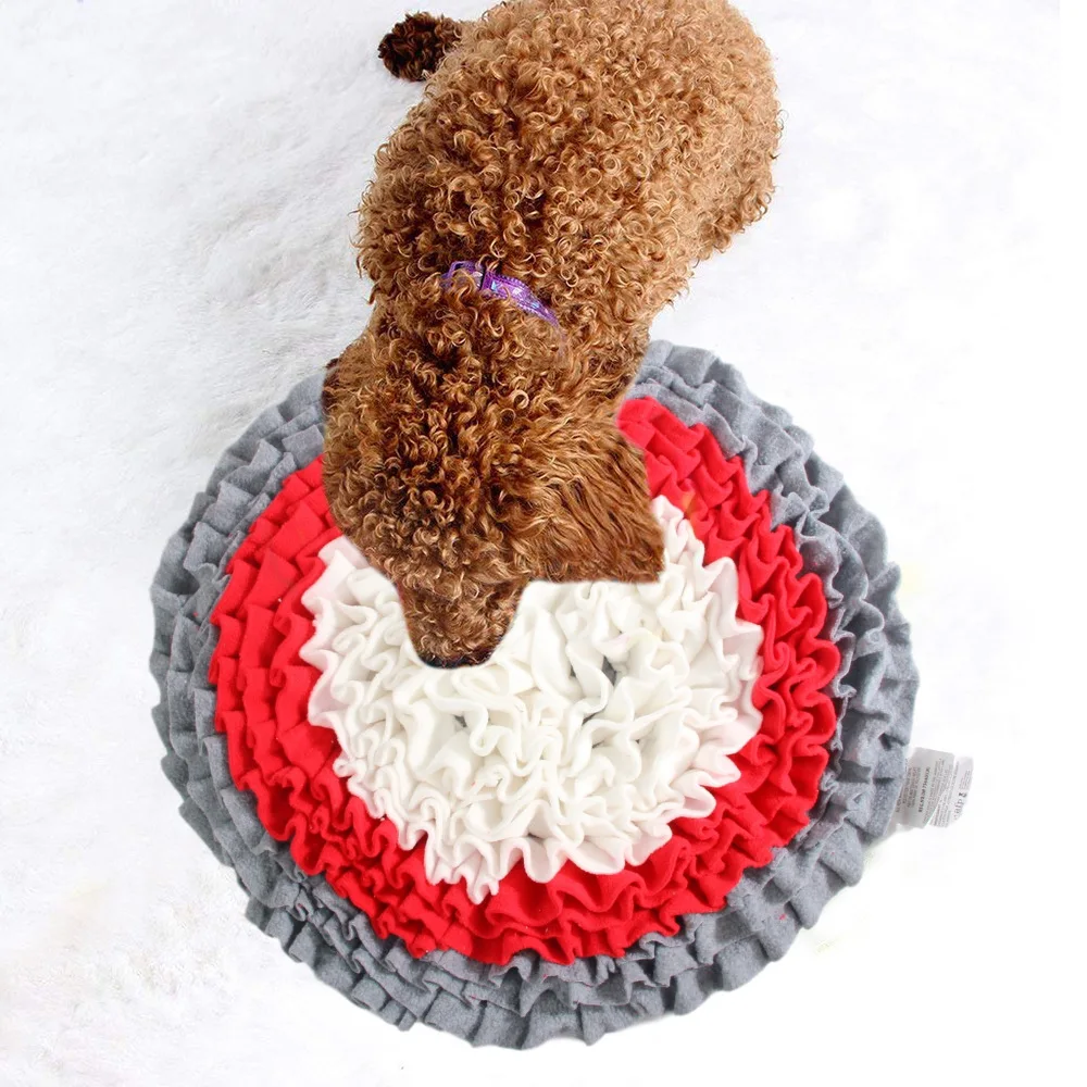 Cross-Border Educational Velvet Dog Bite-Resistant Stress Relief Training Pad Pet Smell Leakage Pad Animal Slow Food Training