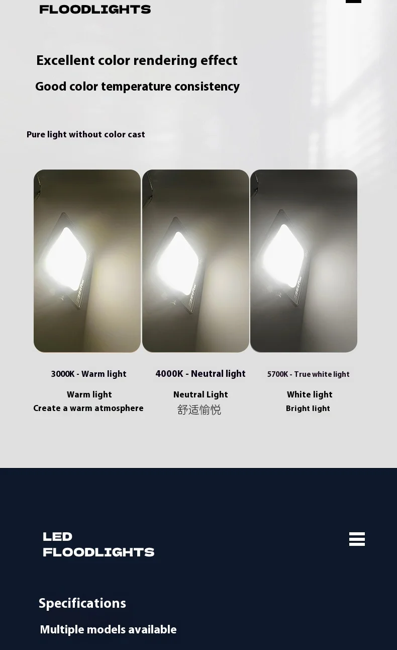product ip66 slim led flood light outdoor various wattages from 10w to 300w high efficiency smd lighting322-7