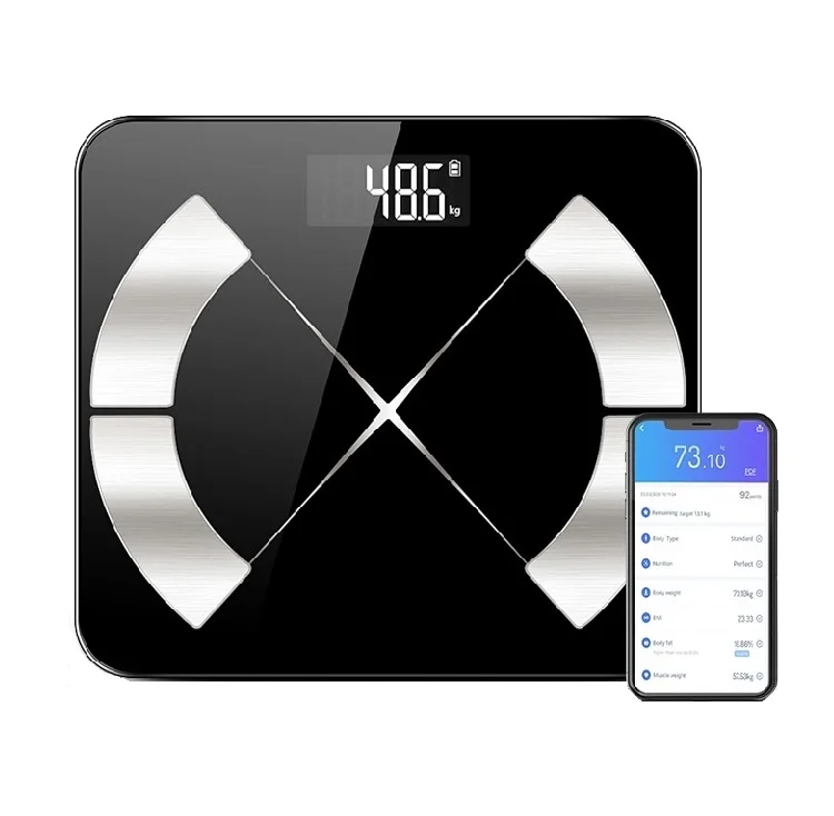 
180kgs 400lbs body fat bmi digital smart human weight bluetooh bathroom scale 