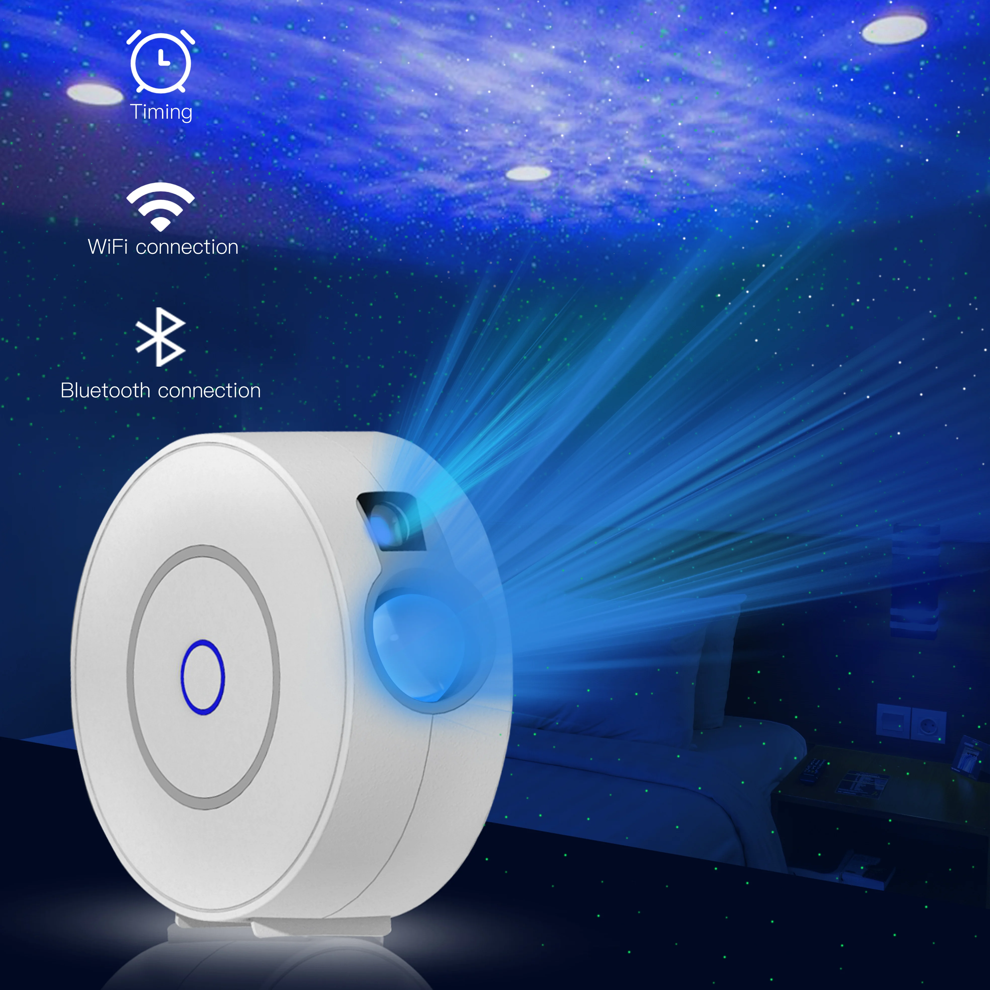 Star Projector, Galaxy Projector Night Light Working with Smart App Alexa google home