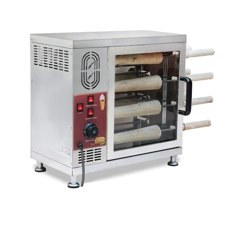 Electric Snack Donut Ice Cream Cone Machine Chimney Cake Grill Kurtos Kalacs Oven Buy Chimney 