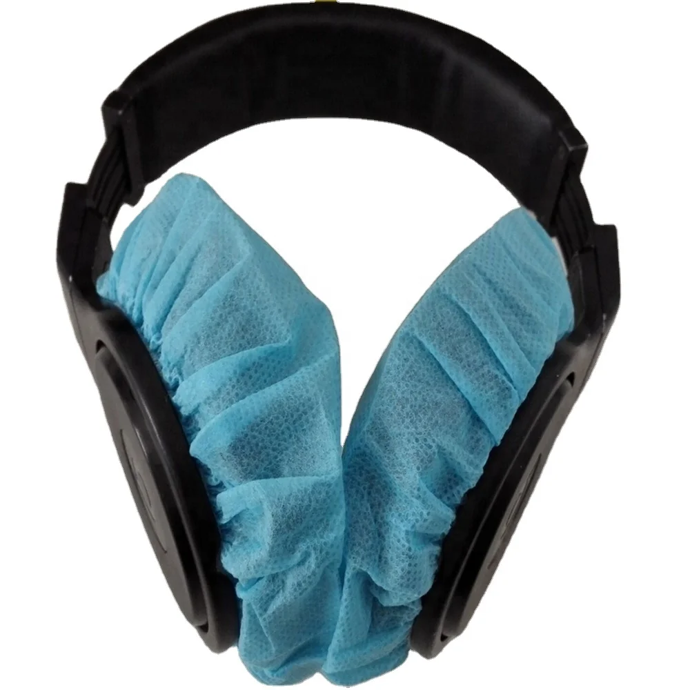 Airlines Disposable Non Woven Headset Earpad Cover factory