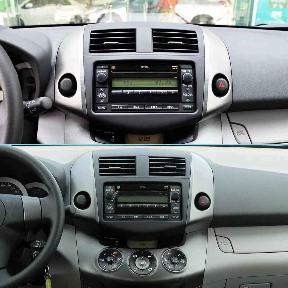 Front Center Dash Bezel Air Vent For Toyota Rav4 2006-2012 55670-0r010 ...