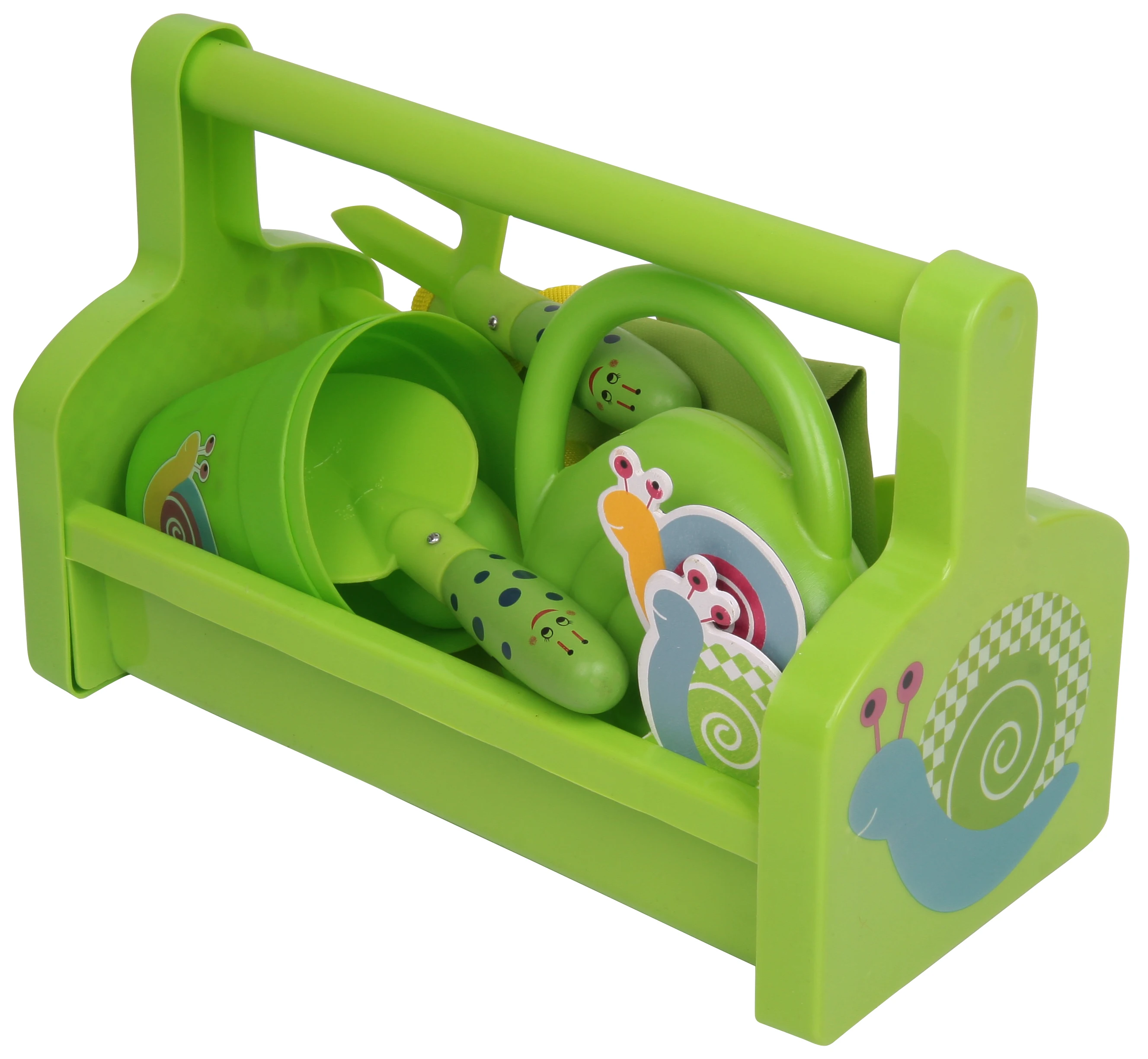 
stock kids garden plant and grow pretend role play learning metal plastic tool kit shovel rake trowel organizer basket tool set 