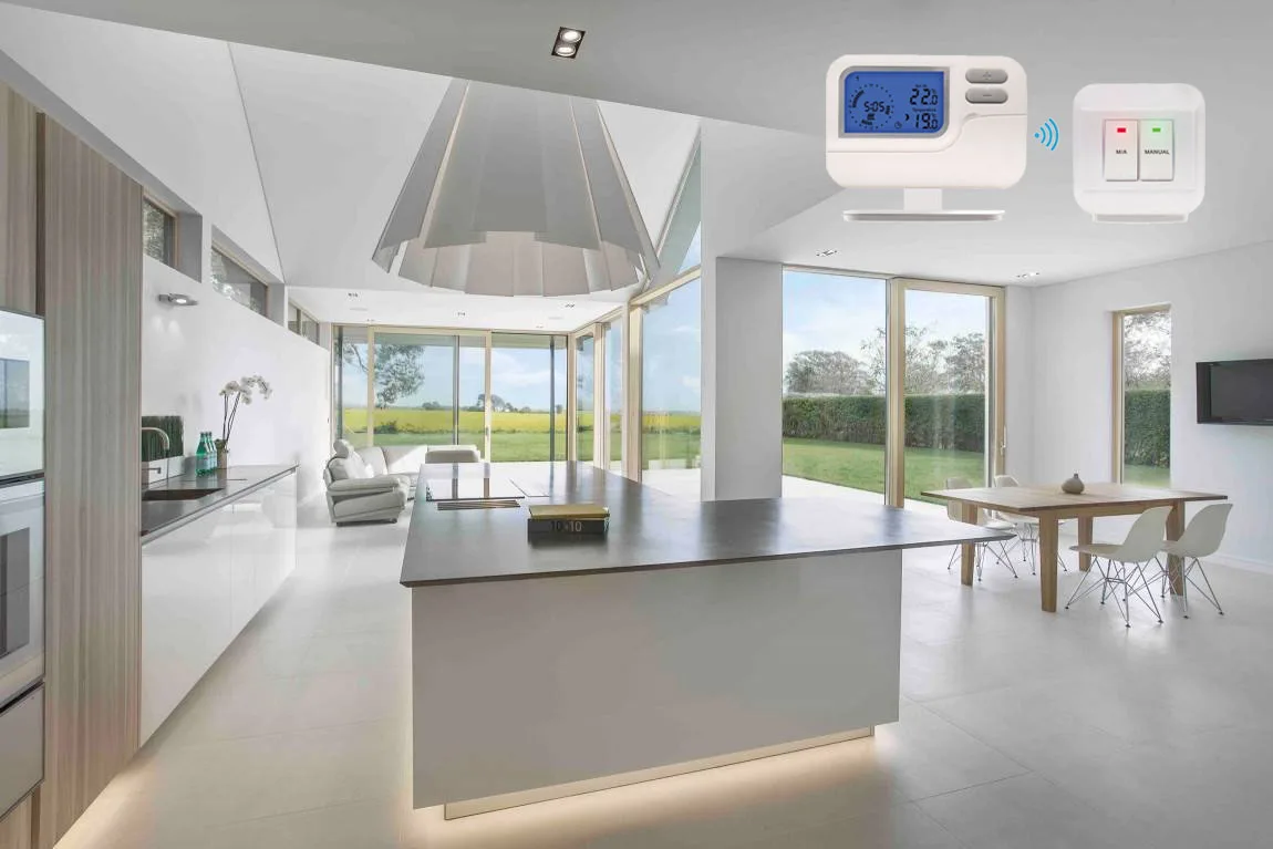 EMC Wireless 7 Day Programmable Thermostat For Room Temperature Control