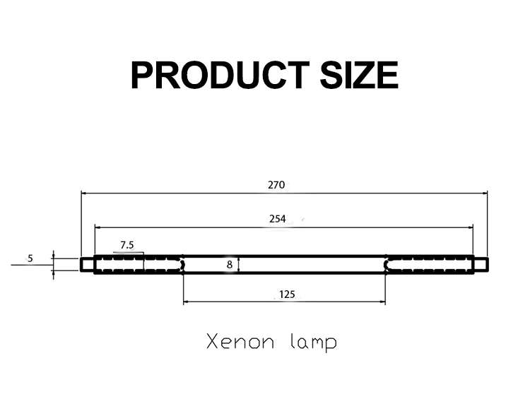 Pulsed Xenon lamp laser cutter welding machine marking machine Xenon lamp