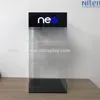 2019 New Arrival LED Lighting E-liquid Juice Display Stand Pod Vape Pen Display For CBD 3 Tiers Acrylic E cig Ego Display Stand