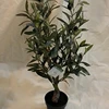 Living room decor desk bonsai tree 60cm mini olive tree fabric for plastic tree decoration