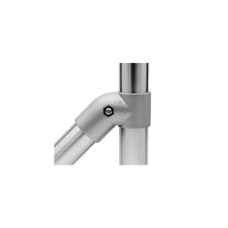 product 28 series 45 degree external joint third generation wire rod aluminum alloy lean tube connector profile work trolley-11