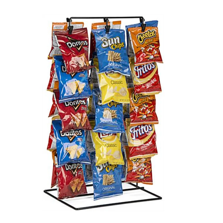 Tmj2183 Customized Metal Wire Snacks Hanger Hooks Wall Mounted Strips