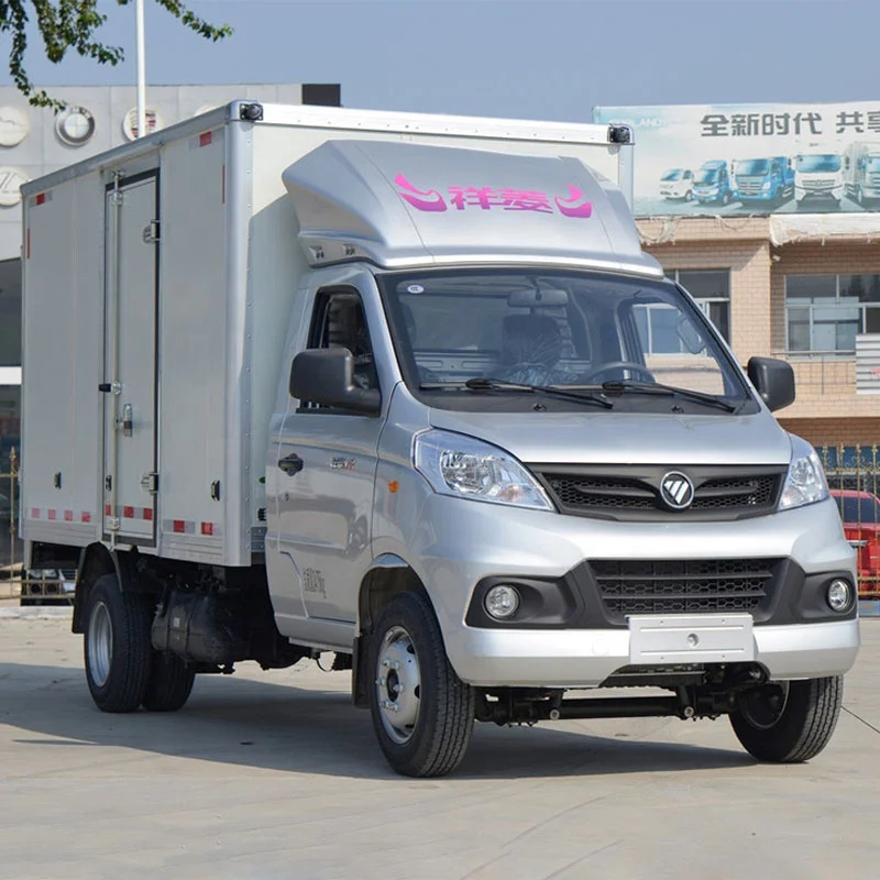 Hot Sale Chinese Mini Trucks Gasoline Vehicles Foton Xianglingv2 van Cargo 2-seaters Minitruck cargo truck supplier