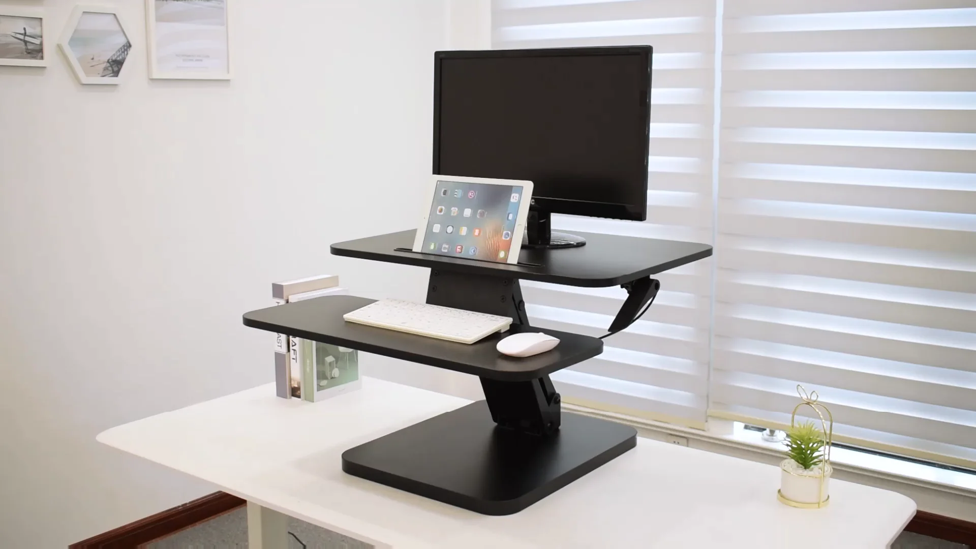 Vmounts Ergonomic Adjustable Sit Standing Computer Office Furniture