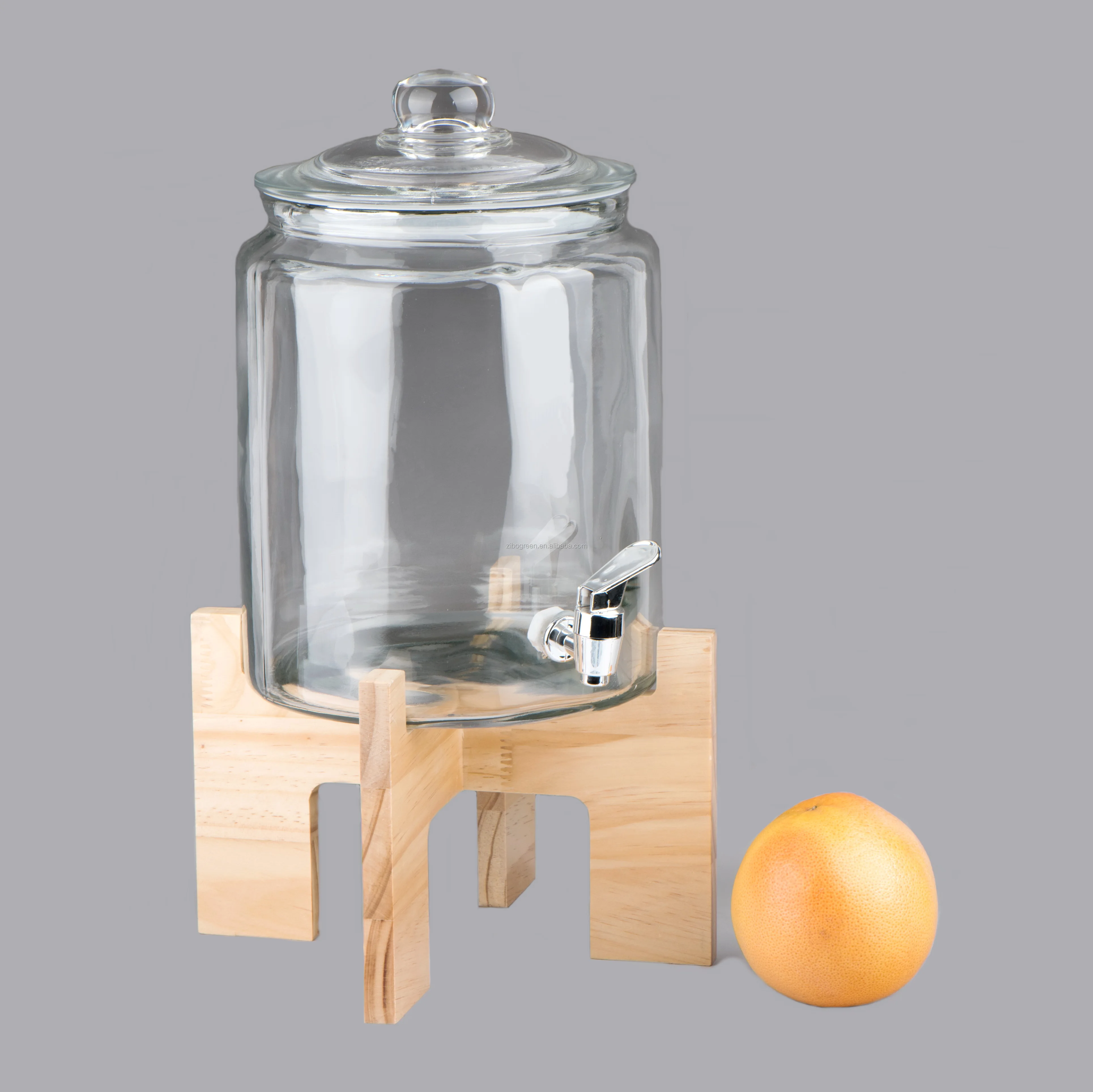 dispenser di succhi e boccale di vetro con rubinetto 5,5 litri Ø 18 x A 30 cm Distributore di bevande 