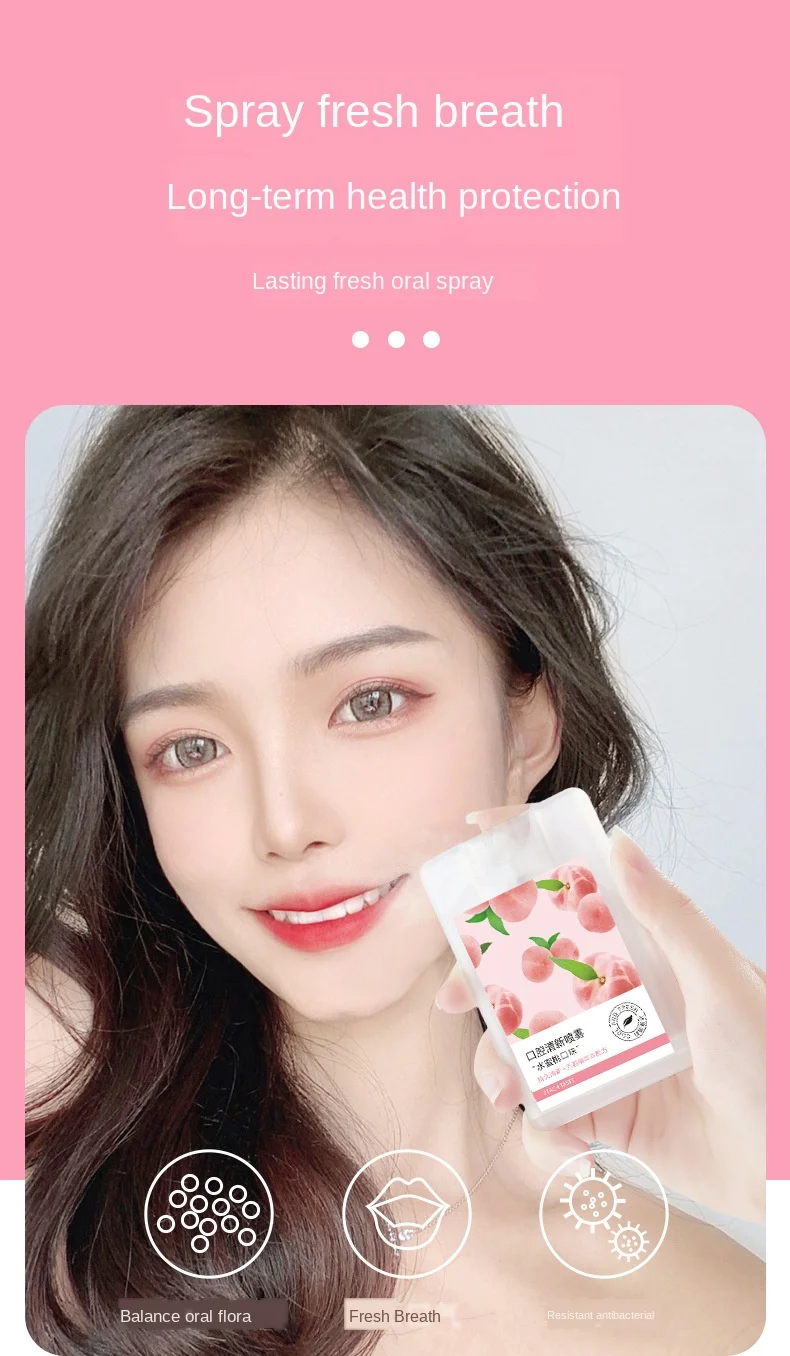 Mint Breath Freshener Deodorizing Oral Spray Long Lasting Portable