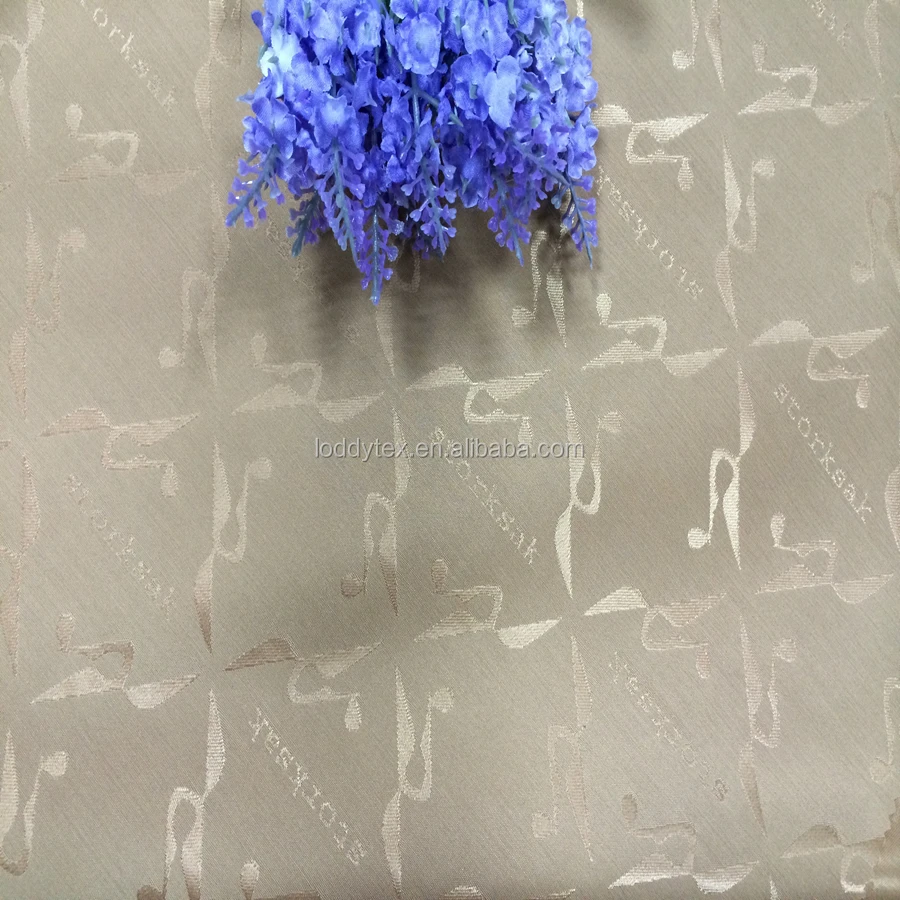 Bags Lining Logo Fabric / Polyester Lining Customized Logo /jacquard