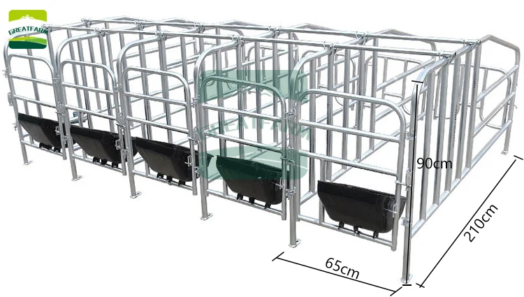 Sow Gestation Bed Galvanized Pig Farrowing Crates Pen Pig Flooring Stall Farrowing Bed Sow Equipment for sale