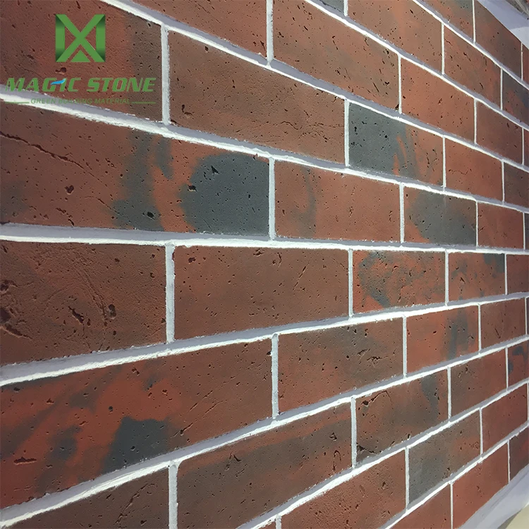 Wall flexible tile brick mix red color exterior wall G series facing brick