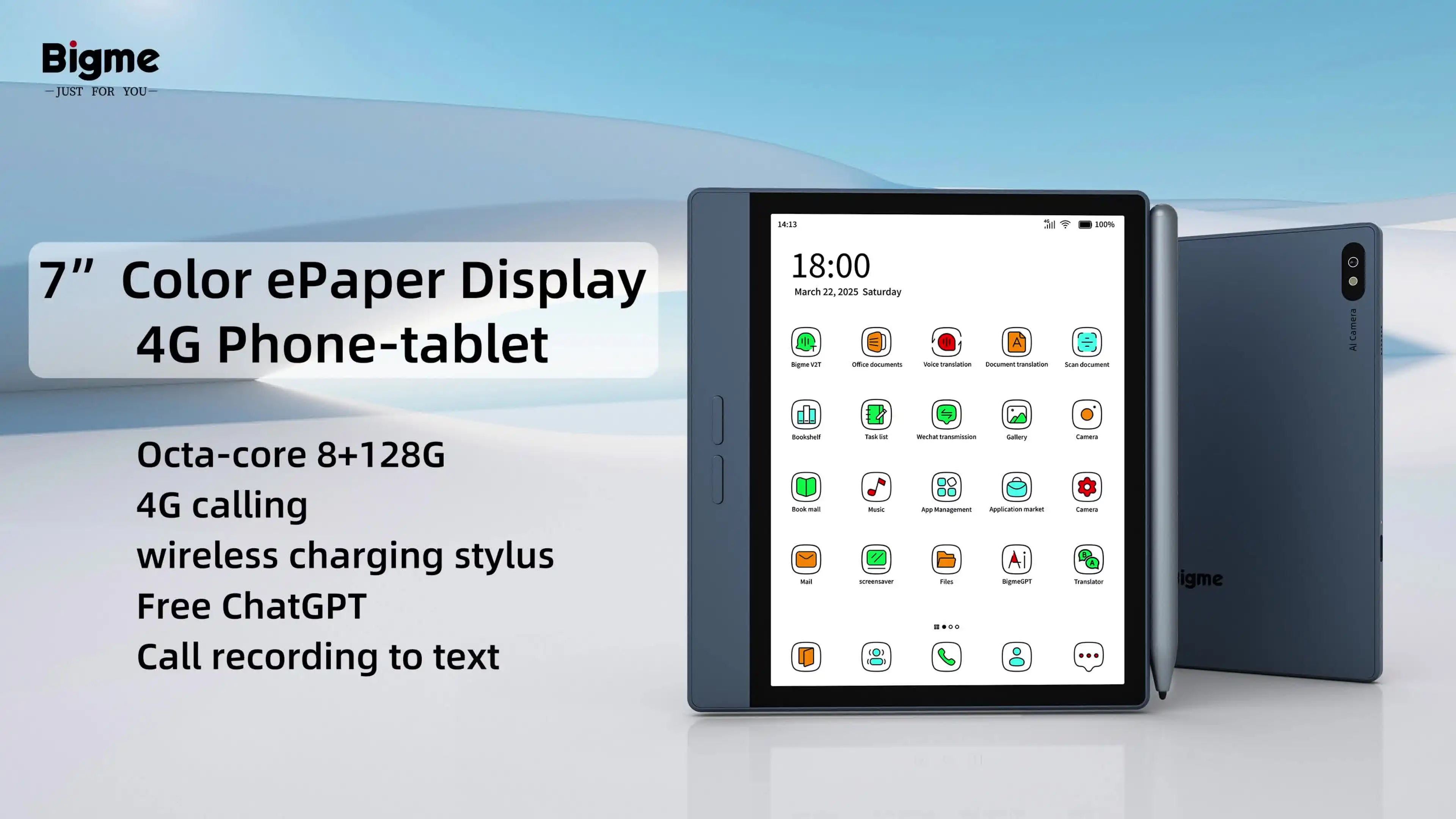 Androidタブレット本体 Bigme B7 Color ePaper Tablet with 4G Amazon.com : Bigme B7 Color ePaper Tablet 7 Inch 8+128GB Ebook