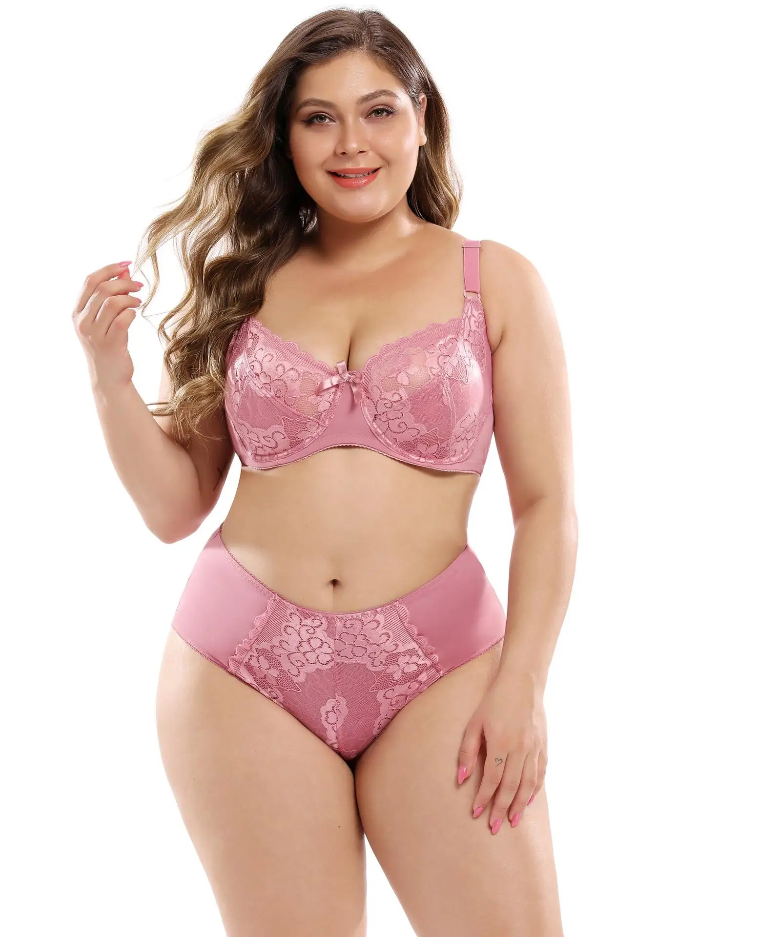 bytte rundt Besiddelse Håndbog Ultra-thin Plus Size Lace Large Size Bra Panties Set European And American  Sexy E Cup Bras - Buy Seamless Comfort Efg Cup Super Large Oversized Fat  Women Big Plus Size Bra,Top Quality
