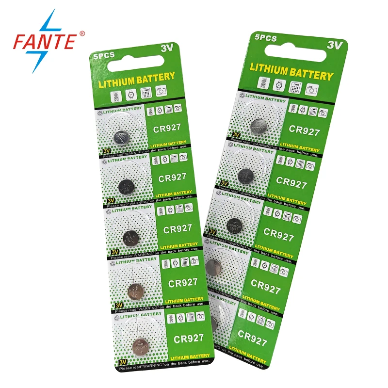 Cr927 Fante High Quality Lithium Battery Cr927 3v 30mah Button Cell
